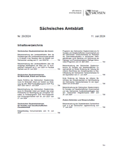 Sächsisches Amtsblatt Heft 28/2024