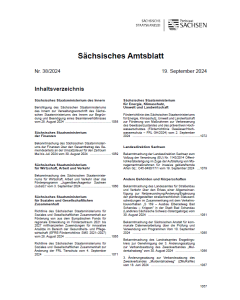 Sächsisches Amtsblatt Heft 38/2024