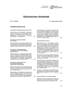 Sächsisches Amtsblatt Heft 51/2024