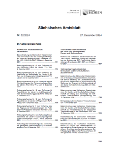 Sächsisches Amtsblatt Heft 52/2024