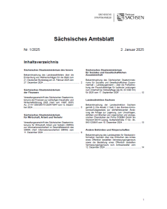 Sächsisches Amtsblatt Heft 01/2025