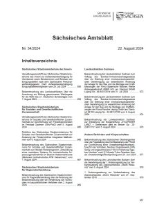 Sächsisches Amtsblatt Heft 34/2024