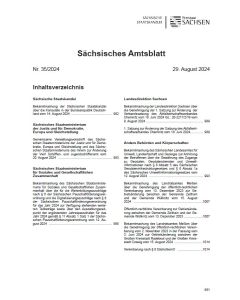 Sächsisches Amtsblatt Heft 35/2024